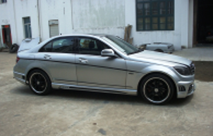 2008-2011 Mercedes Benz W204 C-Class Coupe Wald Style Side Skirts Accessories