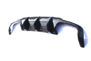 2011-2014 Mercedes Benz W204 C350 Facelift Model Dual Exhaust Rear Diffuser(Only Fits Amg Package