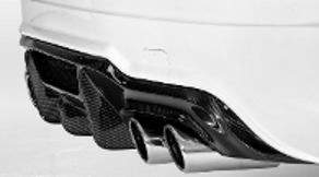 2012-2013 Mercedes Benz W204 C63 Sedan Coupe Amg Vorsteiner Style Rear Diffuser Accessories