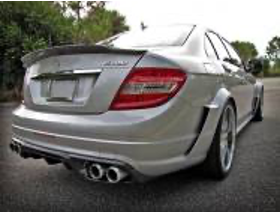 2008-2011 Mercedes Benz W204 C74 Style Rear Diffuser Accessories