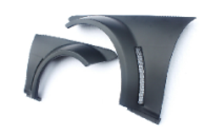 2012-2013 Mercedes Benz W204 C Class Sedan Black Series Style Wider Front Fender Accessories