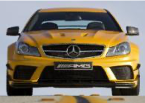 2012-2013 Mercedes Benz W204 C Class Coupe Black Series Style Wider Front Bumper Accessories