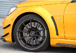 2012-2013 Mercedes Benz W204 C63 Amg Coupe Black Series Style Wider Front Fender Accessories