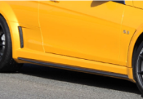 2012-2013 Mercedes Benz W204 C63 Amg Coupe Black Series Style Wider Side Skirts Accessories