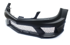 2012-2013 Mercedes Benz W204 C63 Amg Sedan Black Series Style Wider Front Bumper Accessories