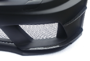 2012-2013 Mercedes Benz W204 C63 Amg Sedan Black Series Style Wider Front Bumper Canard Accessories