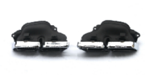 2012-2013 Mercedes Benz W204 C63 Amg Sedan Black Series Style Muffler Tips Accessories