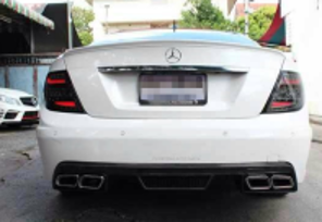 2008-2013 Mecedes Benz W204 C Class Coupe & Sedan Prior Design Style Rear Bumper Accessories
