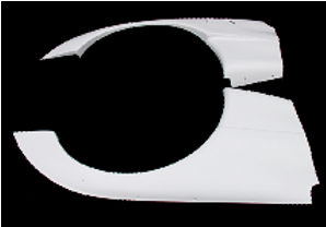 Rx7 Fd3S Re-Gt Style Rear Fender With Fuel Cover Accessories