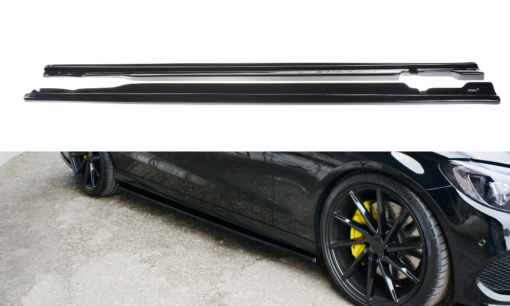 Side Skirts Splitters Mercedes C43 Amg W205 (2018-Up)