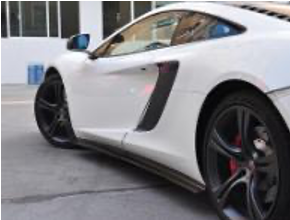 2011-2014 Mclaren Mp4 12-C Rz Rhz Side Skirts Extention (4 Pcs) Accessories