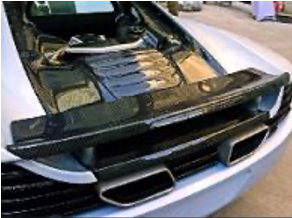 2011-2014 Mclaren Mp4 12-C Oem Style Rear Spoiler Accessories