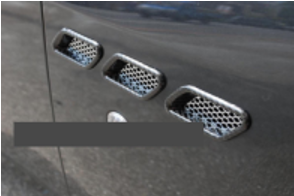 2008-2013 Maserati Granturismo/gts/gran Cabrio Front Fender Vents Cover 6Pcs Accessories