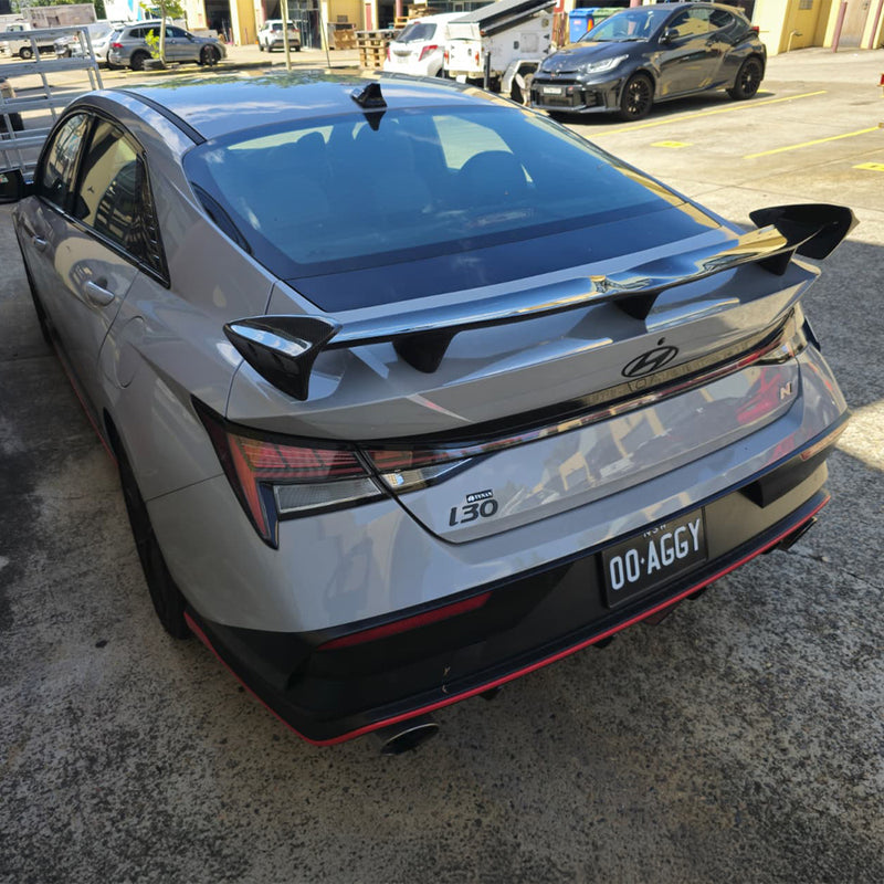 N Spec Rear Spoiler For Hyundai I30 N / Elentra 2021-2025 Sedan - Carbonetics