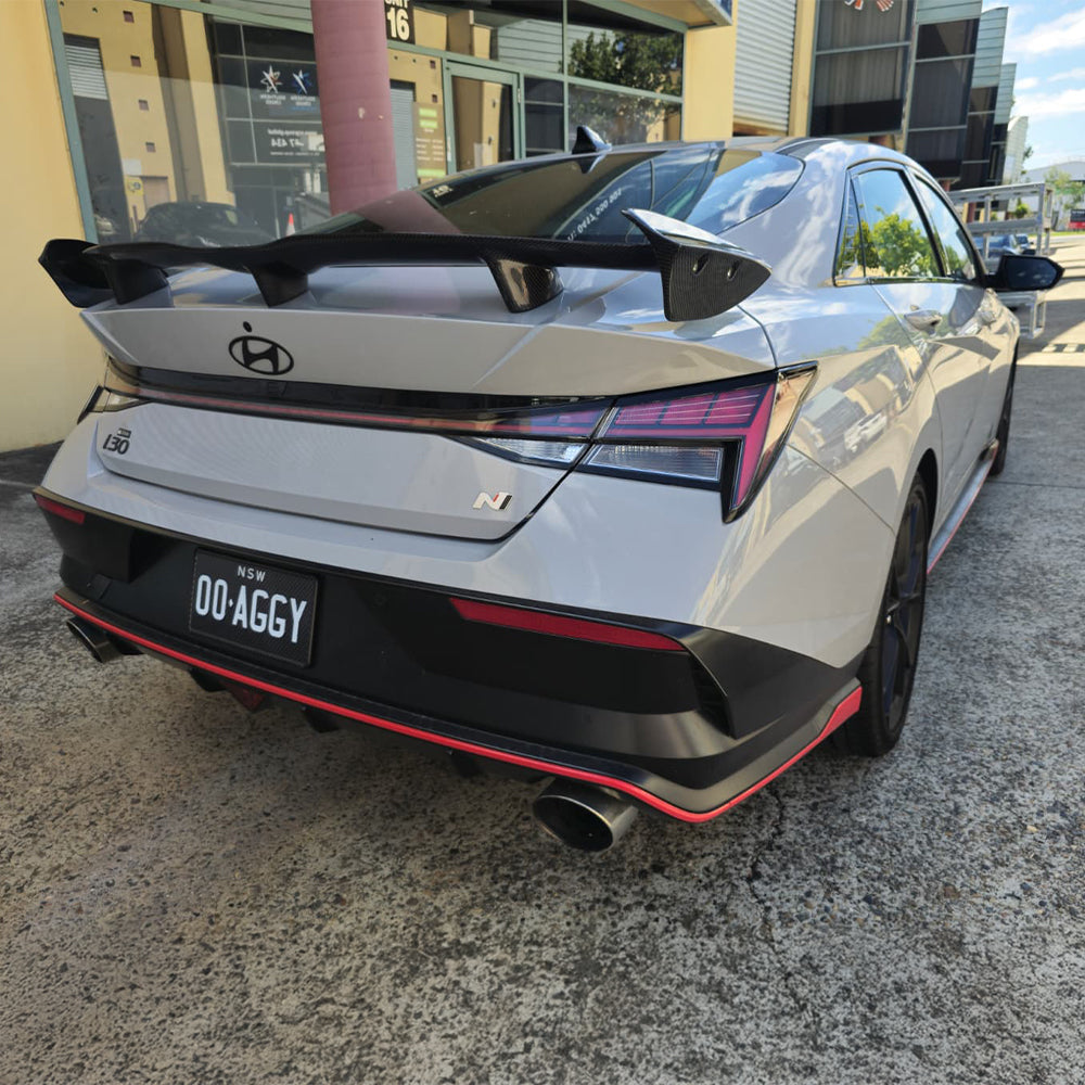 N Spec Rear Spoiler For Hyundai I30 N / Elentra 2021-2025 Sedan - Carbonetics