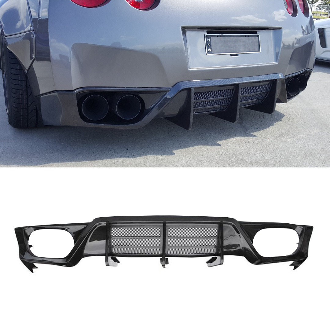 Wald Style Rear Bumper Lip For 2008-2010 Nissan R35 GTR CBA