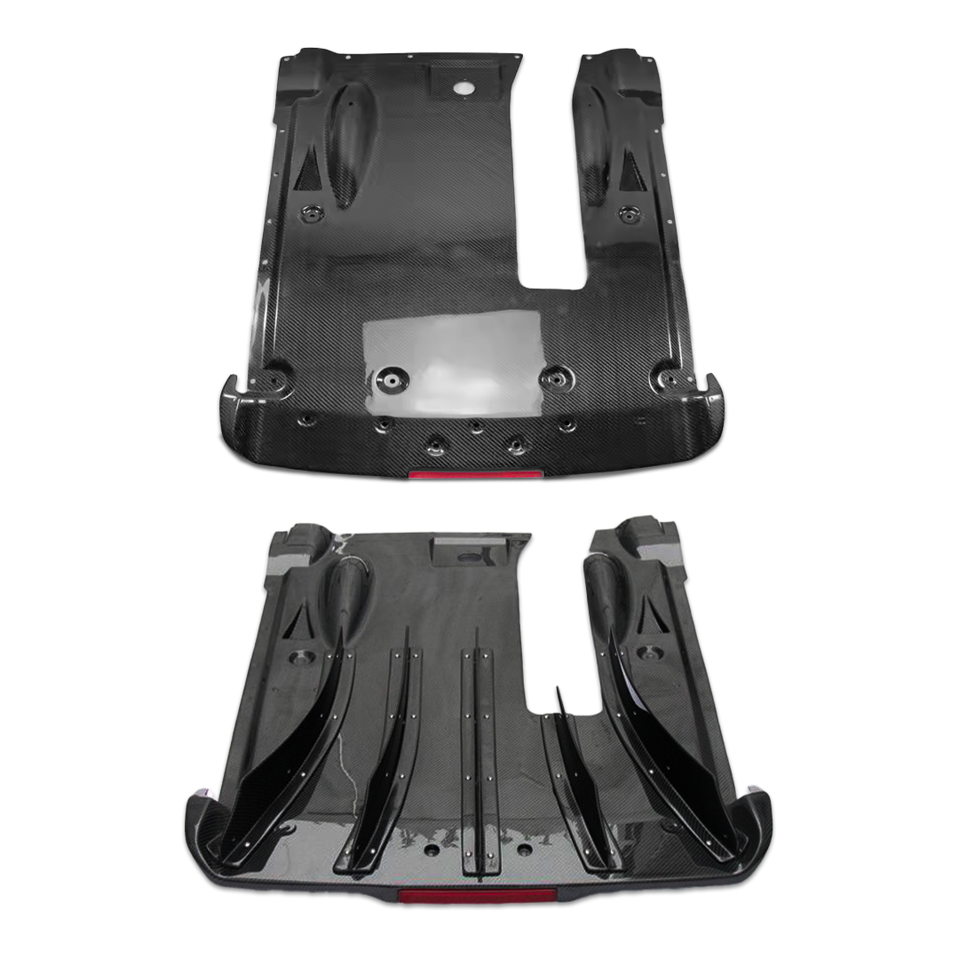 Nissan R35 GTR DBA Style Rear Diffuser Underboard w/ Fog Lamp