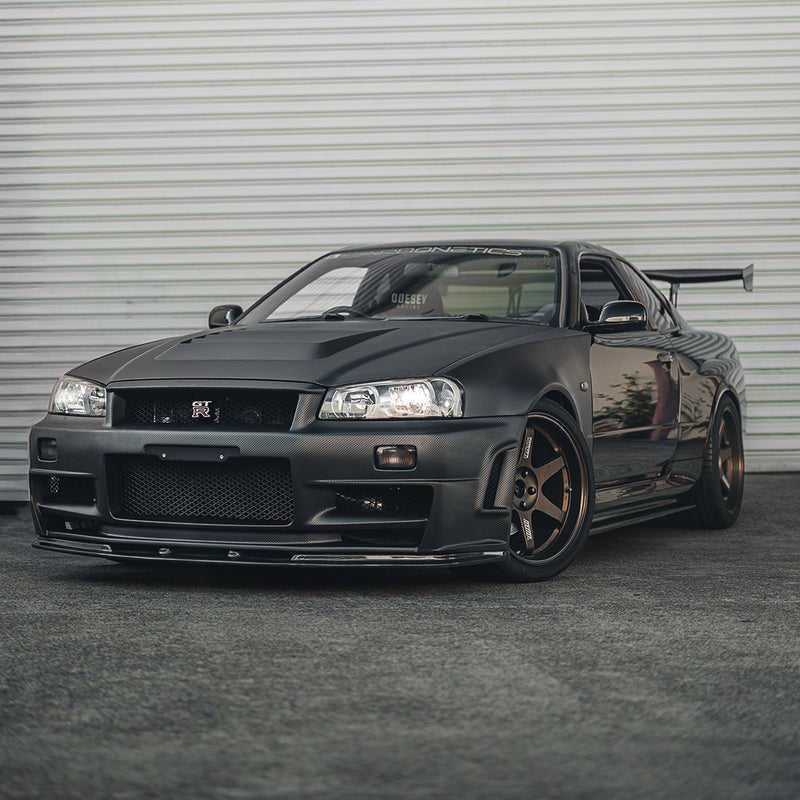 NS Side Skirt Underboard For 1999-2002 Nissan Skyline R34 GTR - Carbonetics