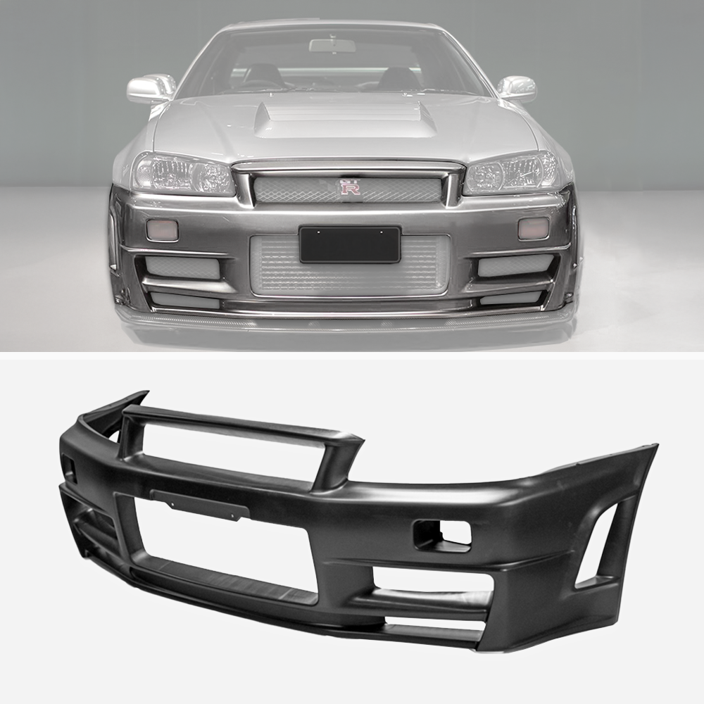 R34 Z-Tune Style ABS Plastic Front Bumper For Nissan Skyline R34 GTR