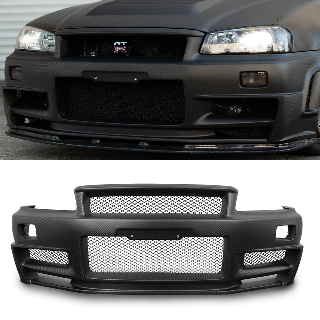 R34 Z-Tune Dry Carbon Front Bumper For Nissan Skyline R34 GTR