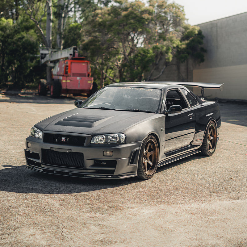 NS Side Skirt Underboard For 1999-2002 Nissan Skyline R34 GTR - Carbonetics