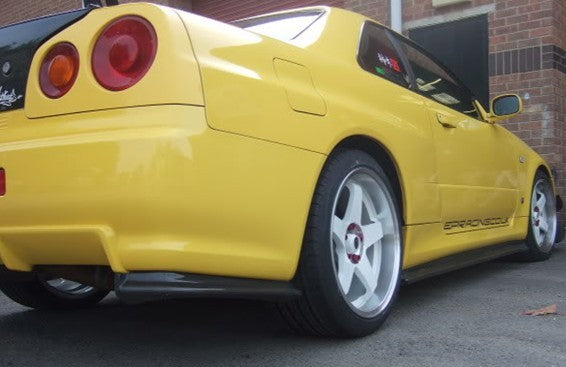 98-02 R34 Gtr Nismo Style Rear Bumper Extensions
