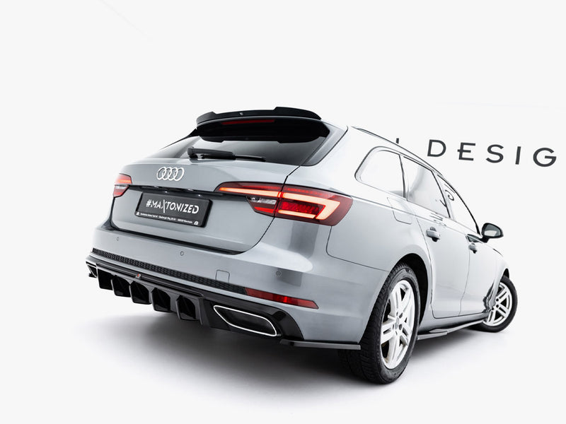 Maxton Design Rear Side Splitters Audi A4 / A4 S-Line / S4 Sedan / Avant B9 - Carbonetics
