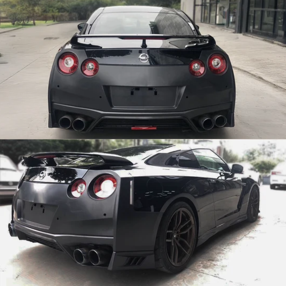 OEM Style 2017 Plastic Rear Bumper For Nissan R35 GTR - Carbonetics