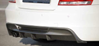 2008-2013 Bmw 1 Series E82 E87 E88 Rieger 1M Style Rear Diffuser (Only Fit M-Tech Bumper)