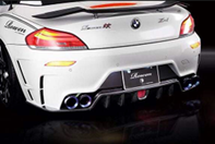 2009-2013 Bmw Z4 E89 Rowen White Wolf Edition Style Rear Bumper W/ Fog Lamp & Relay Kit Accessories