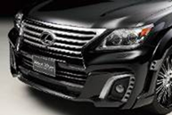 2012-2014 Lexus Lx Urj200 Sport Line Black Bison Edition Style Front Bumper W/ Led Light Accessories
