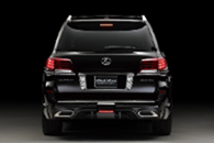 2012-2014 Lexus Lx Urj200 Sport Line Black Bison Edition Style Rear Bumper W/ Break Light
