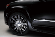 2012-2014 Lexus Lx Urj200 Sport Line Black Bison Edition Style Wheel Arches Set 6 Pcs Accessories