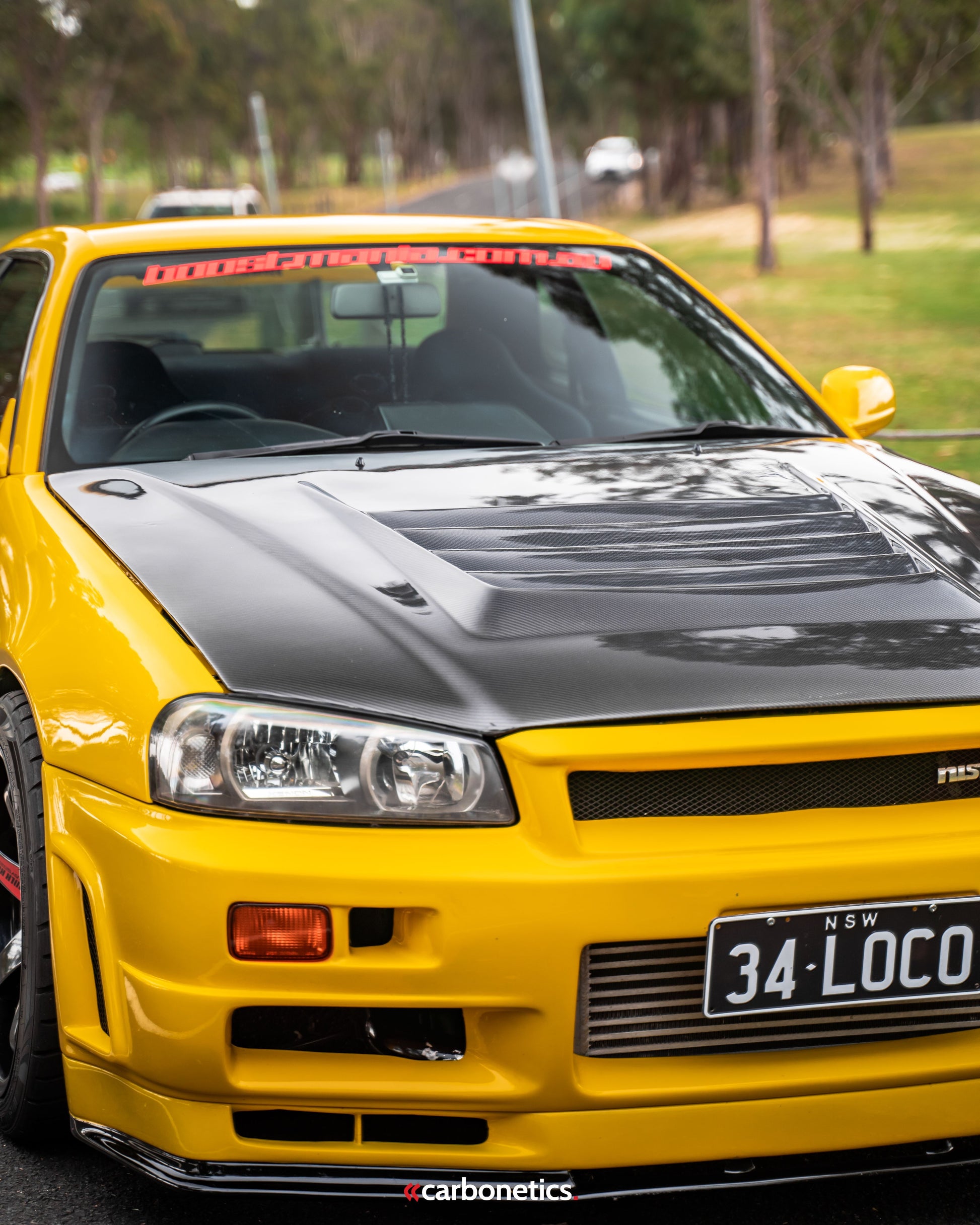 1999-2000 Nissan Skyline R34 Gtt 2D 4D Gtr-Conversion-Ns- Bonnet Accessories