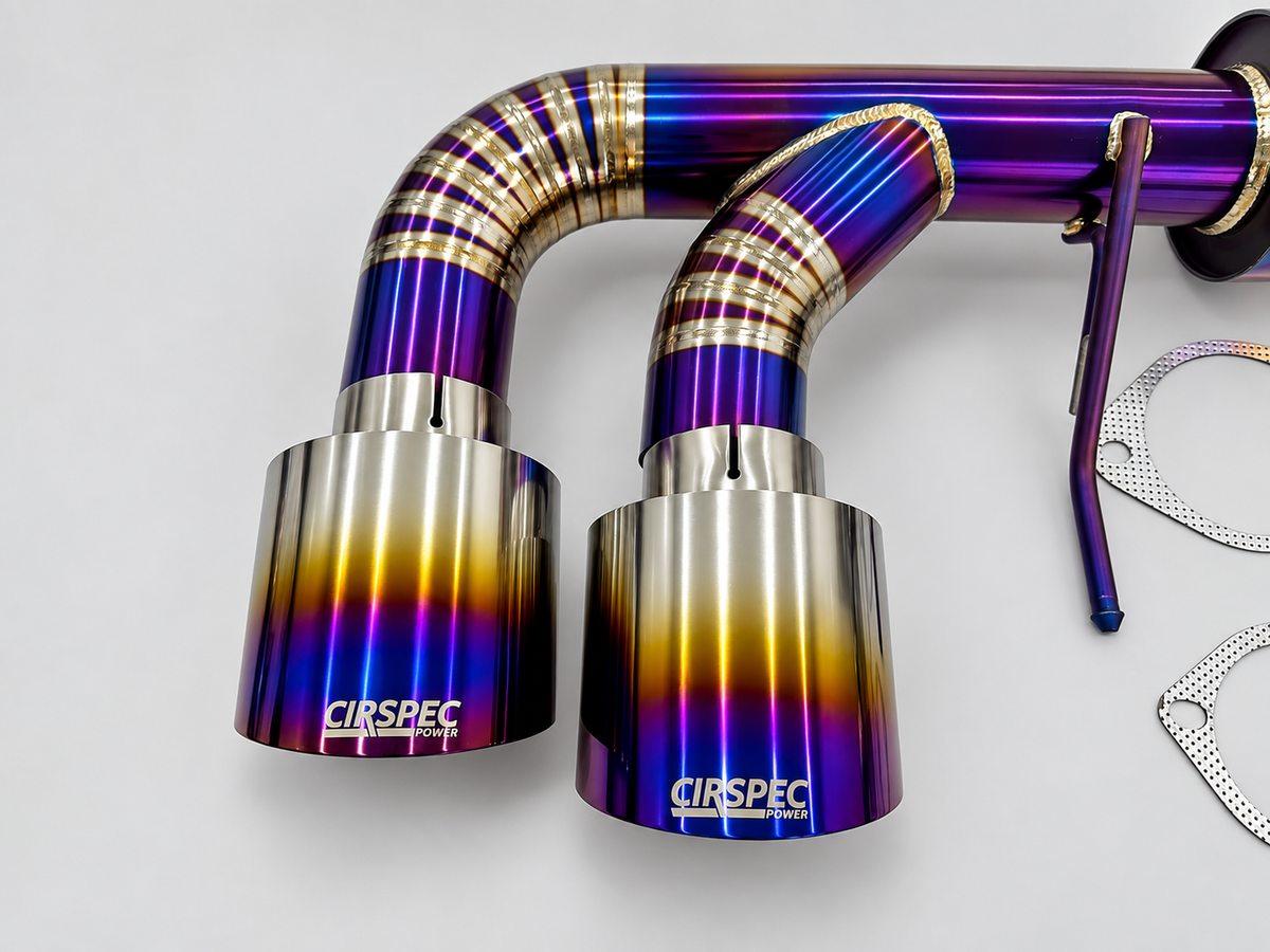 Cirspec Power Nissan R35 GTR burnt titanium exhaust tips