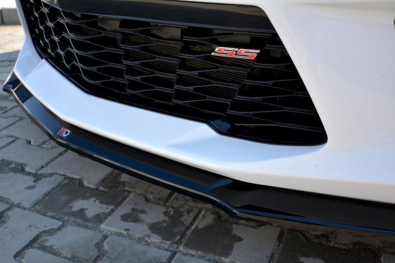 Maxton Design Front Splitter V.2 Chevrolet Camaro 6TH-GEN. Phase-i 2SS Coupe (2016-18) - Carbon Look