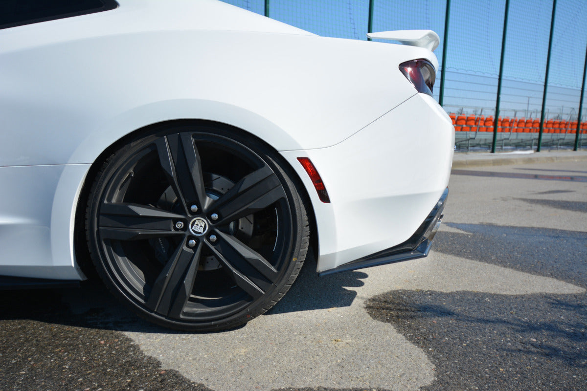 Maxton Design Rear Side Splitters Chevrolet Camaro 6TH-GEN. Phase-i 2SS Coupe (2016-18) - Textured