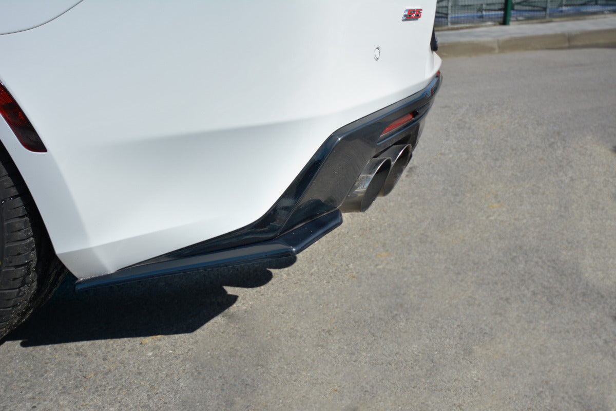 Maxton Design Rear Side Splitters Chevrolet Camaro 6TH-GEN. Phase-i 2SS Coupe (2016-18) - Carbon Look