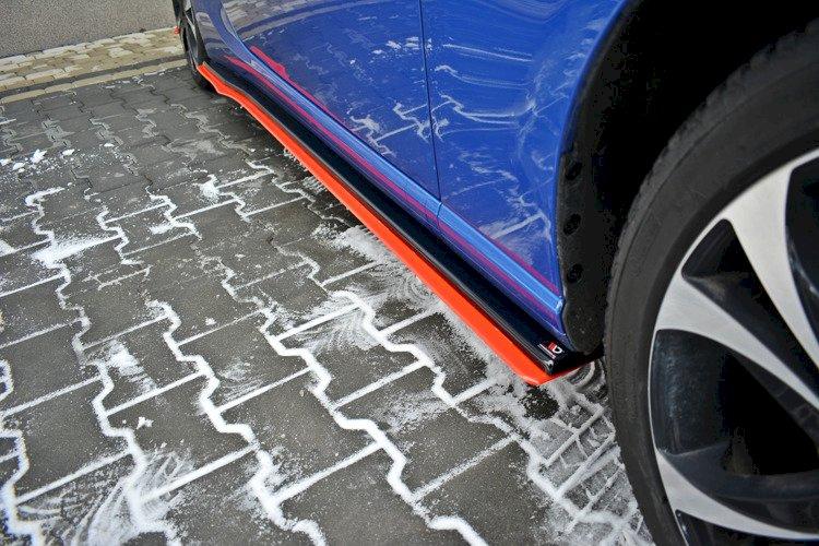 Side Skirts Splitters (Black & Red) V.2 Subaru Brz (2017-Up)/ Toyota Gt86 Facelift (2017-Up)