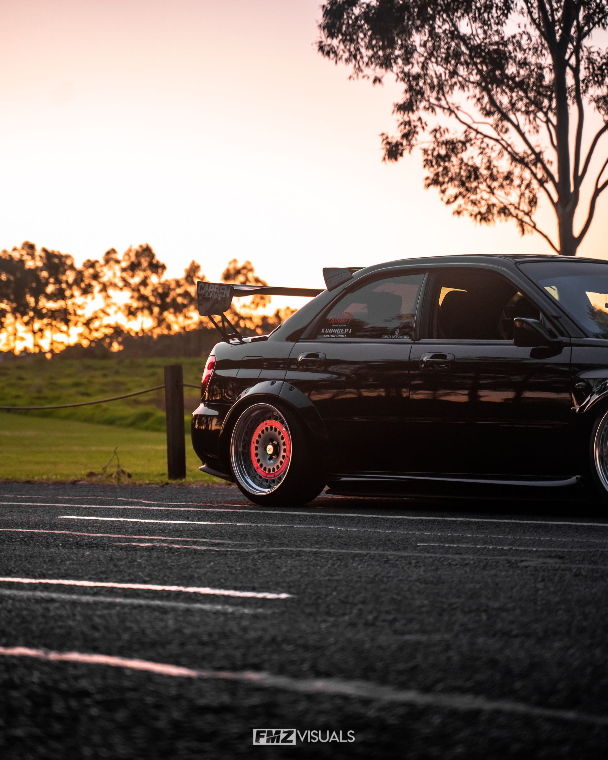 2002-2007 Suabru Impreza Wrx/sti 7Th-9Th Gda/gdb Vt Type 5V Gt Wing W/ Metal Stands Accessories