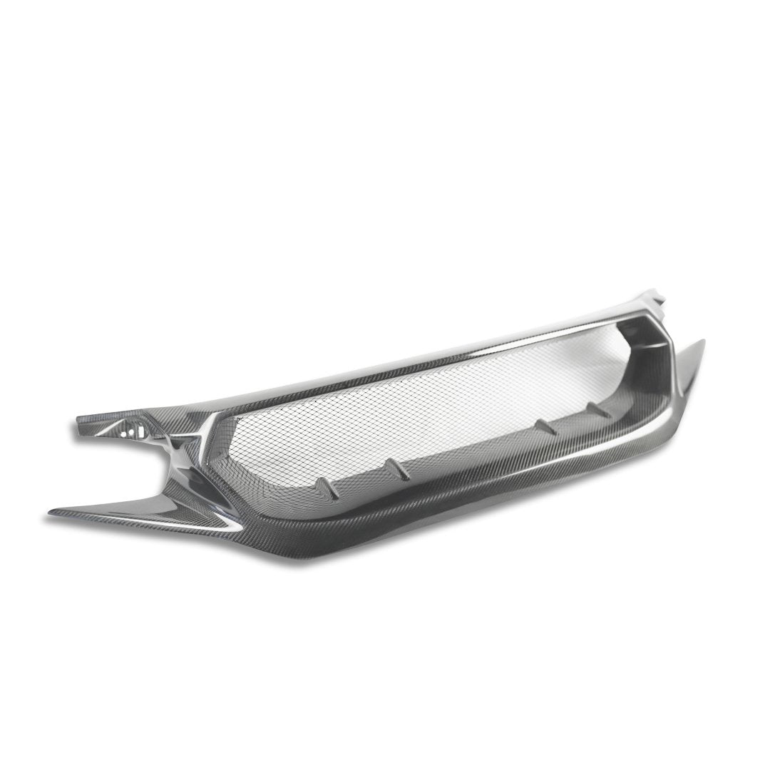 Civic Type R Fk8 Js Style Front Grill Carbon Fiber 2017+ Accessories