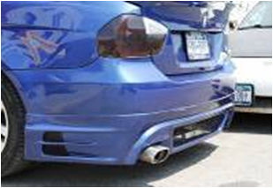 2006-2008 Bmw 3 Series E90 Rieger Style Rear Apron (For Dual Exhaust Only) Accessories