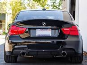 2006-2011 Bmw E90 E91 335I Performance Style Dual Exhaust Rear Diffuser For M-Tech Bumper