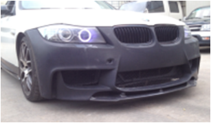 2009-2011 Bmw E90 Lci 3 Seris 1M-Style Front Lip (Only Fit Ycbm90030) Accessories
