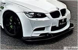 2007-2013 Bmw E90/e91/e92 E93 M3 Lb Performance Style Front Diffuser Accessories