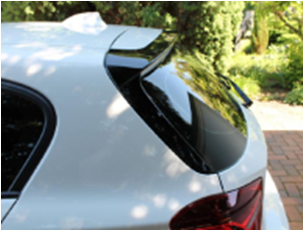2011-2014 Bmw 1 Series F20 5D Hatchback M Performance Style Roof Spoiler 3Pcs Accessories