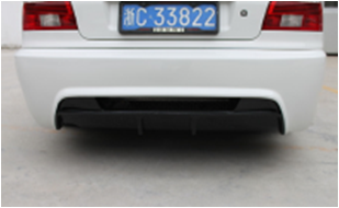 1997-2003 Bmw E39 5 Series Vorsteiner Style Rear Bumper W/ Diffuser Accessories