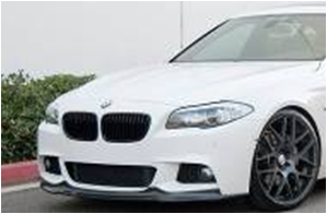 2010-2013 Bmw 5 Series F10 F18 Sedan Arkym Style Front Lip Cf Only Fit M-Tech Bumper Accessories
