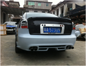 1999-2004 Audi A6 C5 Bs Style Rear Bumper Accessories