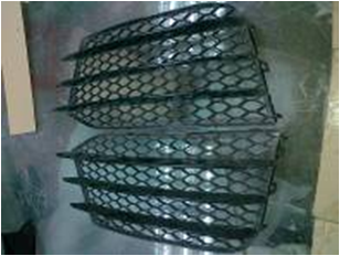 2007-2013 Audi Tt Rs Mk2 Type 8J Front Bumper Side Vents Blade (6Pcs) Accessories